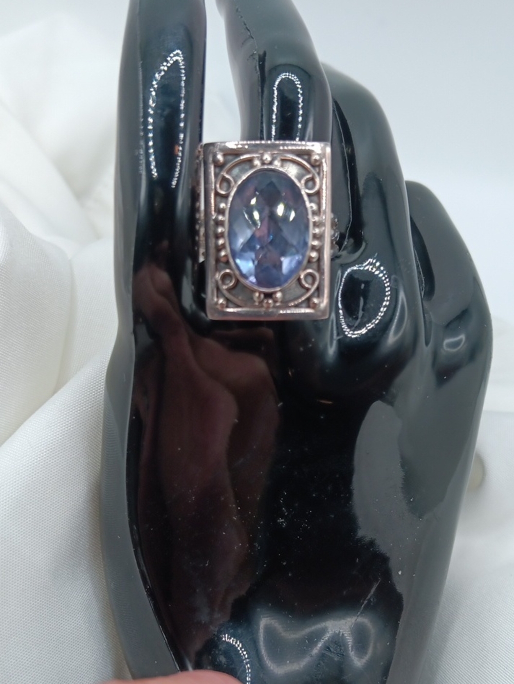 Sterling Silver Nicky Butler Amethyst Statement Ring